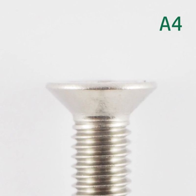 M8x40 Maskinskrue 5 stk Senkehode Syrefast A4