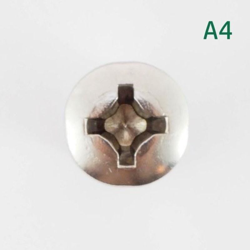 M4x10 Maskinskrue 10 stk Linsehode Syrefast A4