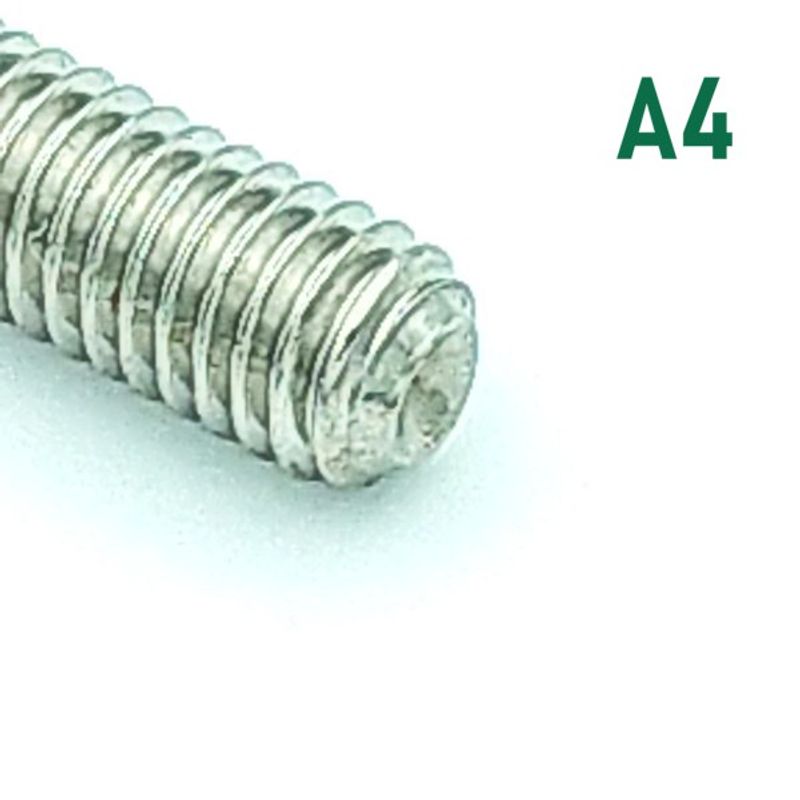 M8x10 Settskrue 2 stk Syrefast A4